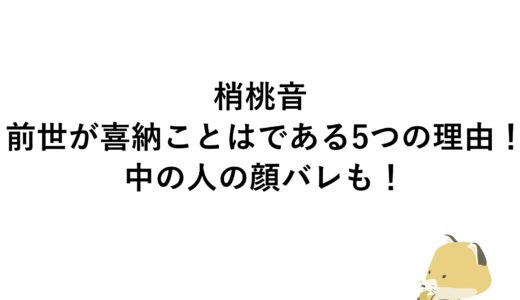 梢桃音の前世が喜納ことはである5つの理由！中の人の顔バレも！