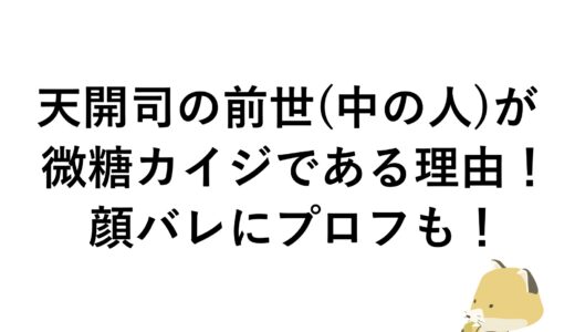 天開司の前世(中の人)が微糖カイジである理由！顔バレにプロフも！