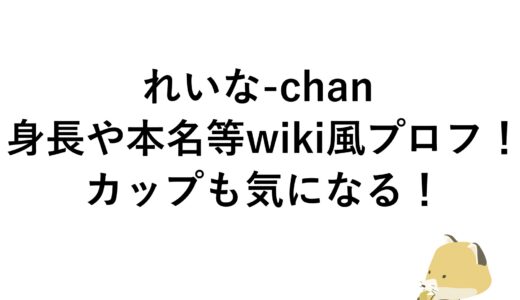 れいな-chanの身長や本名等wiki風プロフ！カップも気になる！