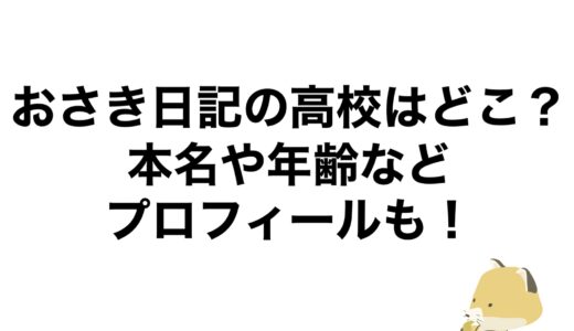 おさき日記の高校はどこ？本名や年齢などプロフィールも！